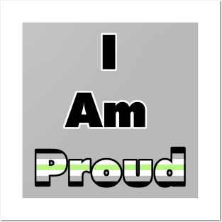 I am proud (Agender) Posters and Art